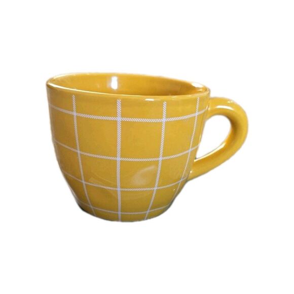 JOANNS Place & Time Yellow/White Mug NEVER USED - Picture 2 of 4